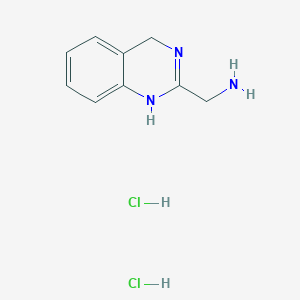 molecular formula C9H13Cl2N3 B1422683 3,4-二氢喹唑啉-2-基甲胺二盐酸盐 CAS No. 1334013-89-6