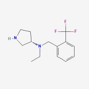 (3S)-N-Ethyl-N-{[2-(trifluoromethyl)phenyl]methyl}pyrrolidin-3-amine