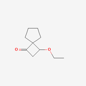 molecular formula C10H16O2 B1422687 3-乙氧基螺[3.4]辛-1-酮 CAS No. 1182843-01-1