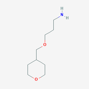 molecular formula C9H19NO2 B1422688 3-(氧杂环-4-基甲氧基)丙-1-胺 CAS No. 933701-29-2