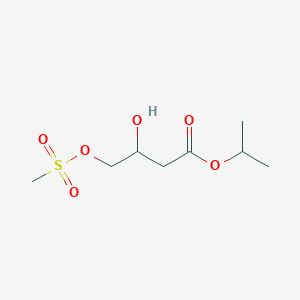 Propan-2-yl 3-hydroxy-4-[(methanesulfonyl)oxy]butanoate