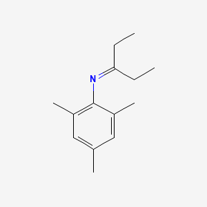 molecular formula C14H21N B14226919 N-(2,4,6-trimethylphenyl)pentan-3-imine CAS No. 781628-72-6