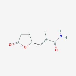 2-Methyl-3-[(2R)-5-oxooxolan-2-yl]prop-2-enamide