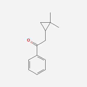 molecular formula C13H16O B14226963 Ethanone, 2-(2,2-dimethylcyclopropyl)-1-phenyl- CAS No. 827574-05-0