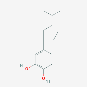 molecular formula C15H24O2 B14227002 4-(3,6-Dimethylheptan-3-yl)benzene-1,2-diol CAS No. 540745-28-6