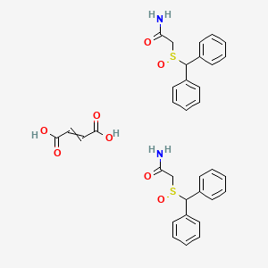 2-Benzhydrylsulfinylacetamide;but-2-enedioic acid