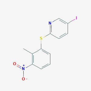 5-Iodo-2-[(2-methyl-3-nitrophenyl)sulfanyl]pyridine