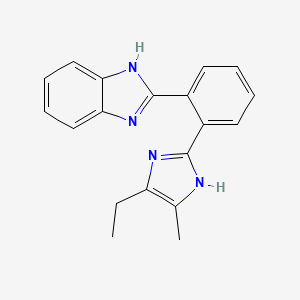 1H-Benzimidazole, 2-[2-(4-ethyl-5-methyl-1H-imidazol-2-yl)phenyl]-