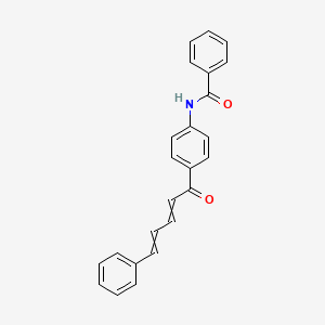 molecular formula C24H19NO2 B14227050 N-[4-(5-Phenylpenta-2,4-dienoyl)phenyl]benzamide CAS No. 531492-68-9