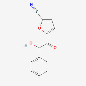 2-Furancarbonitrile, 5-(hydroxyphenylacetyl)-