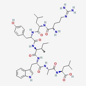 N~5~-(Diaminomethylidene)-L-ornithyl-L-leucyl-L-tyrosyl-L-isoleucyl-L-tryptophyl-L-alanyl-L-leucine