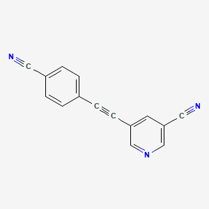 5-[(4-Cyanophenyl)ethynyl]pyridine-3-carbonitrile