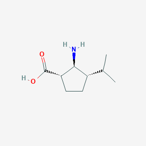 (1S,2S,3S)-2-Amino-3-(propan-2-yl)cyclopentane-1-carboxylic acid