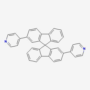 molecular formula C35H22N2 B14227090 4,4'-(9,9'-Spirobi[fluorene]-2,2'-diyl)dipyridine CAS No. 790674-51-0