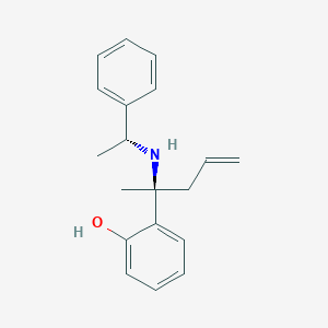 2-[(2S)-2-{[(1R)-1-Phenylethyl]amino}pent-4-en-2-yl]phenol