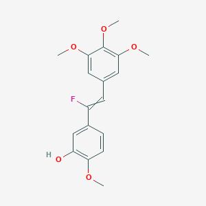 5-[1-Fluoro-2-(3,4,5-trimethoxyphenyl)ethenyl]-2-methoxyphenol