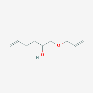 molecular formula C9H16O2 B14227149 1-[(Prop-2-en-1-yl)oxy]hex-5-en-2-ol CAS No. 498572-54-6