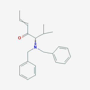 molecular formula C22H27NO B14227214 (5S)-5-(Dibenzylamino)-6-methylhept-2-en-4-one CAS No. 586413-27-6