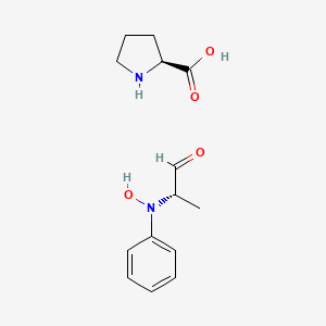 (2S)-2-(N-hydroxyanilino)propanal;(2S)-pyrrolidine-2-carboxylic acid