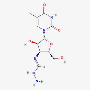 molecular formula C11H17N5O5 B14227238 3'-Deoxy-3'-[(E)-(hydrazinylmethylidene)amino]-5-methyluridine CAS No. 519027-16-8