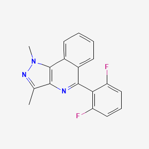 1H-Pyrazolo[4,3-c]isoquinoline, 5-(2,6-difluorophenyl)-1,3-dimethyl-