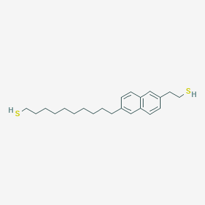 10-[6-(2-Sulfanylethyl)naphthalen-2-yl]decane-1-thiol