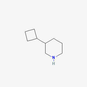 molecular formula C9H17N B1422726 3-环丁基哌啶 CAS No. 1337439-07-2