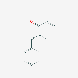 molecular formula C13H14O B14227265 2,4-Dimethyl-1-phenylpenta-1,4-dien-3-one CAS No. 578714-67-7