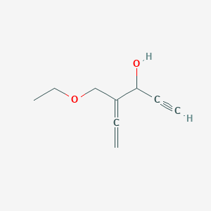 molecular formula C9H12O2 B14227278 4-(Ethoxymethyl)hexa-4,5-dien-1-yn-3-ol CAS No. 651020-59-6