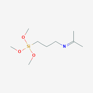 molecular formula C9H21NO3Si B14227292 N-[3-(Trimethoxysilyl)propyl]propan-2-imine CAS No. 823218-26-4