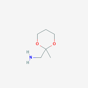 molecular formula C6H13NO2 B1422730 (2-甲基-1,3-二氧杂环-2-基)甲胺 CAS No. 274686-22-5