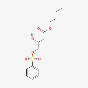 Butyl 4-[(benzenesulfonyl)oxy]-3-hydroxybutanoate