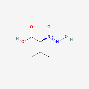 molecular formula C5H10N2O4 B14227341 (Z)-[(1S)-1-carboxy-2-methylpropyl]-hydroxyimino-oxidoazanium 