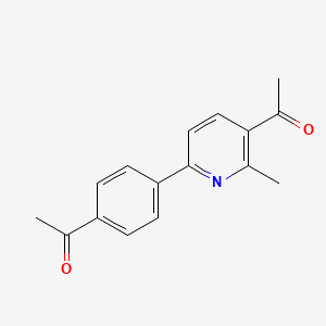 1-[4-(5-Acetyl-6-methylpyridin-2-yl)phenyl]ethan-1-one