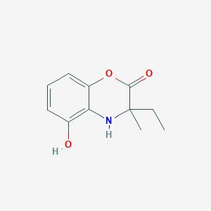 2H-1,4-Benzoxazin-2-one, 3-ethyl-3,4-dihydro-5-hydroxy-3-methyl-