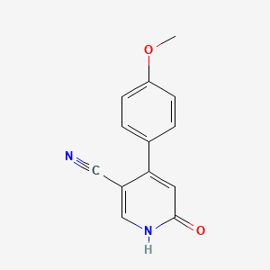 4-(4-methoxyphenyl)-6-oxo-1H-pyridine-3-carbonitrile