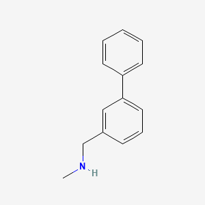 molecular formula C14H15N B1422738 n-Methyl-[1,1'-biphenyl]-3-methanamine CAS No. 709649-61-6
