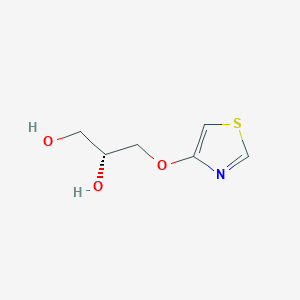 molecular formula C6H9NO3S B14227382 (2R)-3-[(1,3-Thiazol-4-yl)oxy]propane-1,2-diol CAS No. 821806-16-0