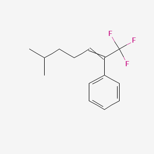 (1,1,1-Trifluoro-6-methylhept-2-en-2-yl)benzene