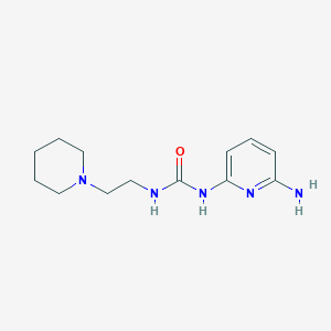 molecular formula C13H21N5O B14227404 N-(6-Aminopyridin-2-yl)-N'-[2-(piperidin-1-yl)ethyl]urea CAS No. 827589-15-1