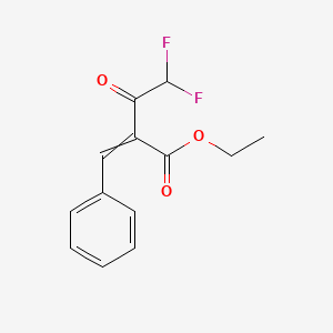 Ethyl 2-benzylidene-4,4-difluoro-3-oxobutanoate