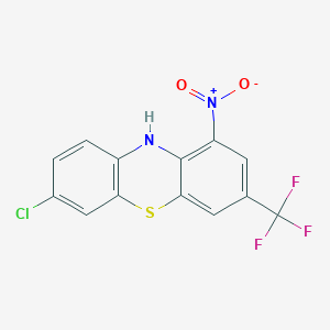 7-Chloro-1-nitro-3-(trifluoromethyl)-10H-phenothiazine