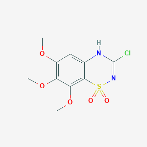 3-Chloro-6,7,8-trimethoxy-1lambda~6~,2,4-benzothiadiazine-1,1(4H)-dione