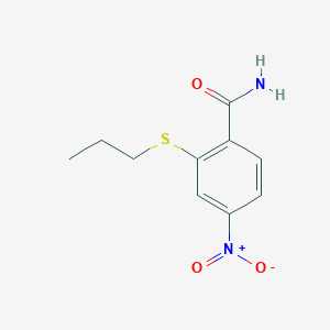 4-Nitro-2-(propylsulfanyl)benzamide