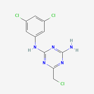 6-(chloromethyl)-N-(3,5-dichlorophenyl)-1,3,5-triazine-2,4-diamine