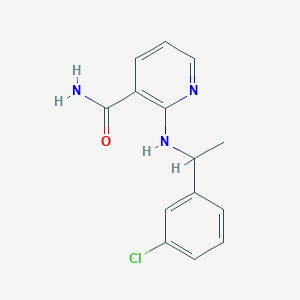 molecular formula C14H14ClN3O B14227481 2-{[1-(3-Chlorophenyl)ethyl]amino}pyridine-3-carboxamide CAS No. 562857-27-6