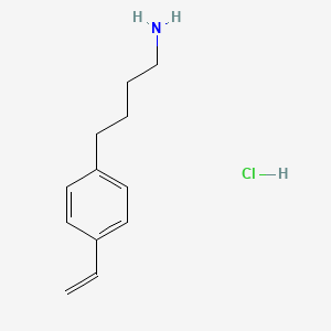 molecular formula C12H18ClN B14227493 4-(4-Ethenylphenyl)butan-1-amine;hydrochloride CAS No. 820973-58-8