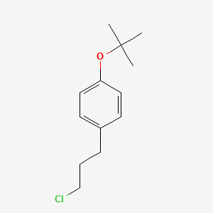 molecular formula C13H19ClO B14227494 1-tert-Butoxy-4-(3-chloropropyl)benzene CAS No. 570413-53-5