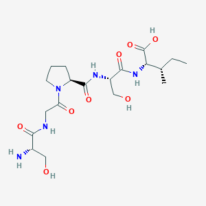 molecular formula C19H33N5O8 B14227522 L-Serylglycyl-L-prolyl-L-seryl-L-isoleucine CAS No. 823233-59-6