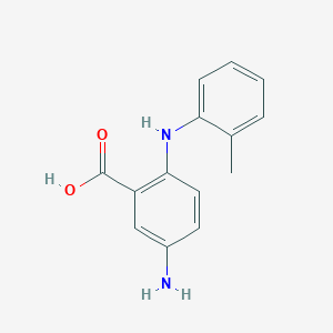 5-Amino-2-(2-methylanilino)benzoic acid